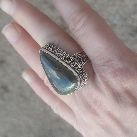 New Bloodstone 925 Silver Ring. - Picture 9 of 13